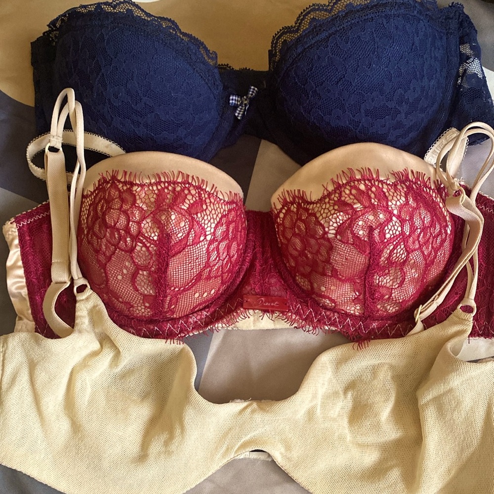 Vintage Cosabella + Diesel bra lot of 3